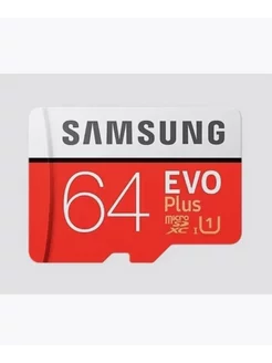 Карта памяти Samsung EVO Plus Micro SD 64 ГБ class 10