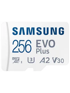 Карта памяти Samsung EVO Plus Micro SD 256 ГБ class 10