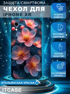 Чехол на IPHONE XR с принтом цветы