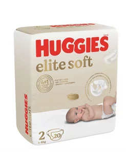 Подгузники Elite Soft для новорожденных 2 4-6кг 20шт