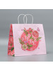 Пакет подарочный крафтовый «Тебе», цветы, 32 х 28 х 15 см бренд Подарочные пакеты продавец 