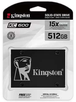 SSD 512 GB KC600 внутренний твердотельный накопитель