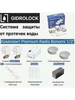 Система защиты от протечки Premium Radio Bonomi 1 2"