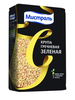 Крупа гречневая зеленая, 450 г