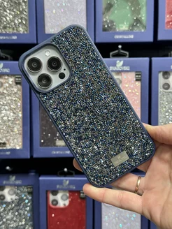 Чехол на iPhone 13 Pro Max со стразами Swarovski