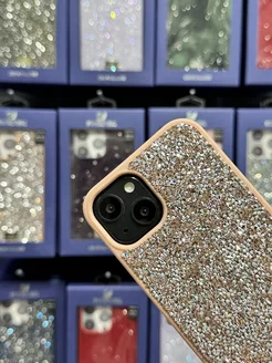 Чехол на iPhone 15 со стразами Swarovski