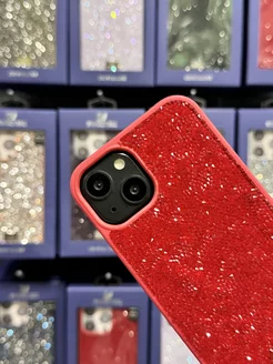 Чехол на iPhone 15 со стразами Swarovski