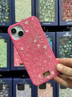 Чехол на iPhone 15 со стразами Swarovski