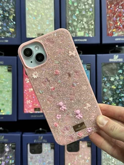 Чехол на iPhone 15 со стразами Swarovski