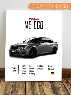 Картина на стену BMW m5 e60