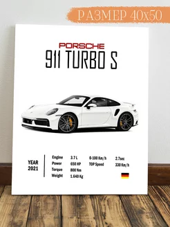 Картина на стену PORSCHE 911 TURBO S