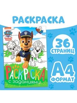 Раскраска с заданиями А4