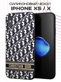 Чехол на iPhone X и XS с принтом Christian Dior