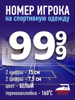 Номер игрока на спортивную форму - №99