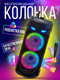 Колонка беспроводная музыкальная караоке Bluetooth