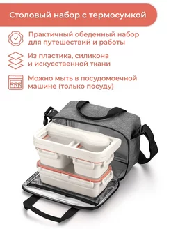 Термосумка с контейнерами для еды, 8л. FRESHBOX