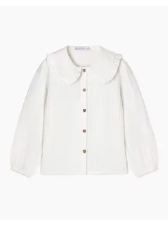 Рубашка oversize из муслина для девочки