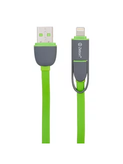 Кабель USB Lightning 8-pin Micro USB 2,4А универсальный