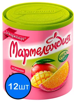 Мармелад Сочное манго дольки "Мармеландия", 250г х 12шт