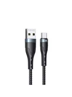 Кабель Type-C USB для зарядки 2,4А нейлоновый