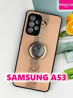 Чехол на Samsung A53 со стразами глянцевый Самсунг А53