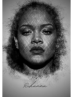 Постер на стену Рианна Rihanna А3