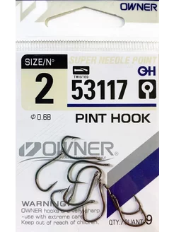 Крючки для рыбалки OWNER PINT HOOK № 2 на леща. Япония