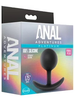 Анальная пробка "ANAL ADVENTURES VIBRA PLUG" 7см