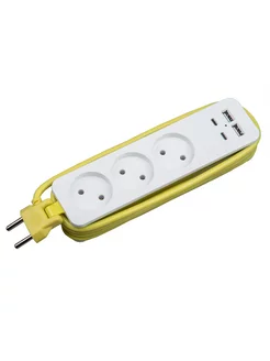 Удлинитель сетевой фильтр 2USB+2Type C 1,8м