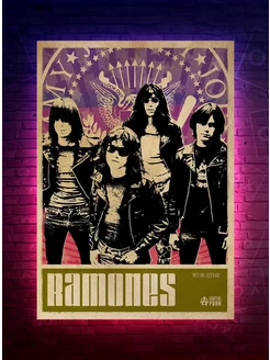 Постер - Ramones - Punk Rock Heroes - Rock Music Legends