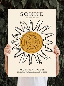 Постер эстетика Sonne mutter tour 60х40см