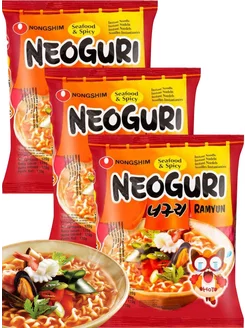 Лапша Neoguri со вкусом морепродуктов острая 120 г * 3 шт