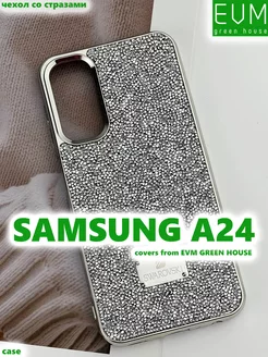 Чехол со стразами Samsung A24 Swarovski