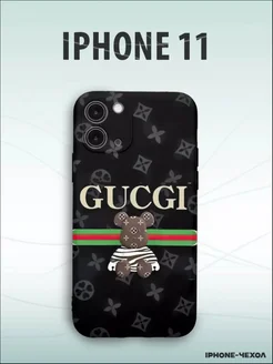 Чехол Iphone 11 gucci медведь